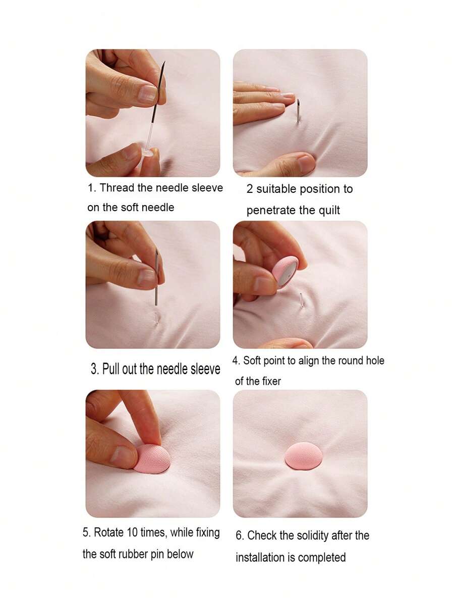 8pcs/set Fabric Bed Sheet Fixing Clip, Minimalist White Round Bed Sheet