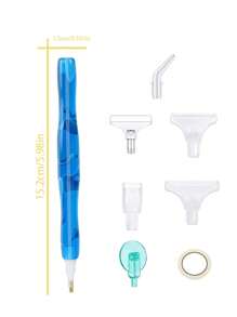 1套ABS DIY鑽石繪畫工具現代家居鑽石繪畫工具套裝 - 橘色 - 查看 3