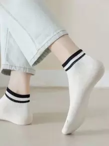5 paia Calzino caviglia modelli righe