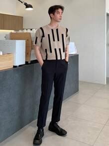 DAZY 男士幾何圖案針織上衣