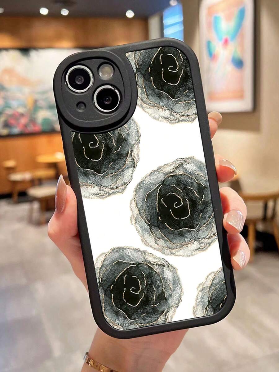 Coque de protection antichute avec motif rose - Multicolore - Voir 1