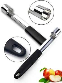 1入組不銹鋼蘋果去核器廚房用雙色水果去核器