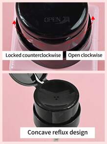 klimonla 1入組按壓式指甲油去除劑瓶 - 粉色 - 查看 5