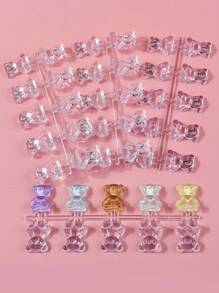 Thẻ trưng bày sơn móng tay thiết kế gấu 50 chiếc - Trong sáng - Xem 5