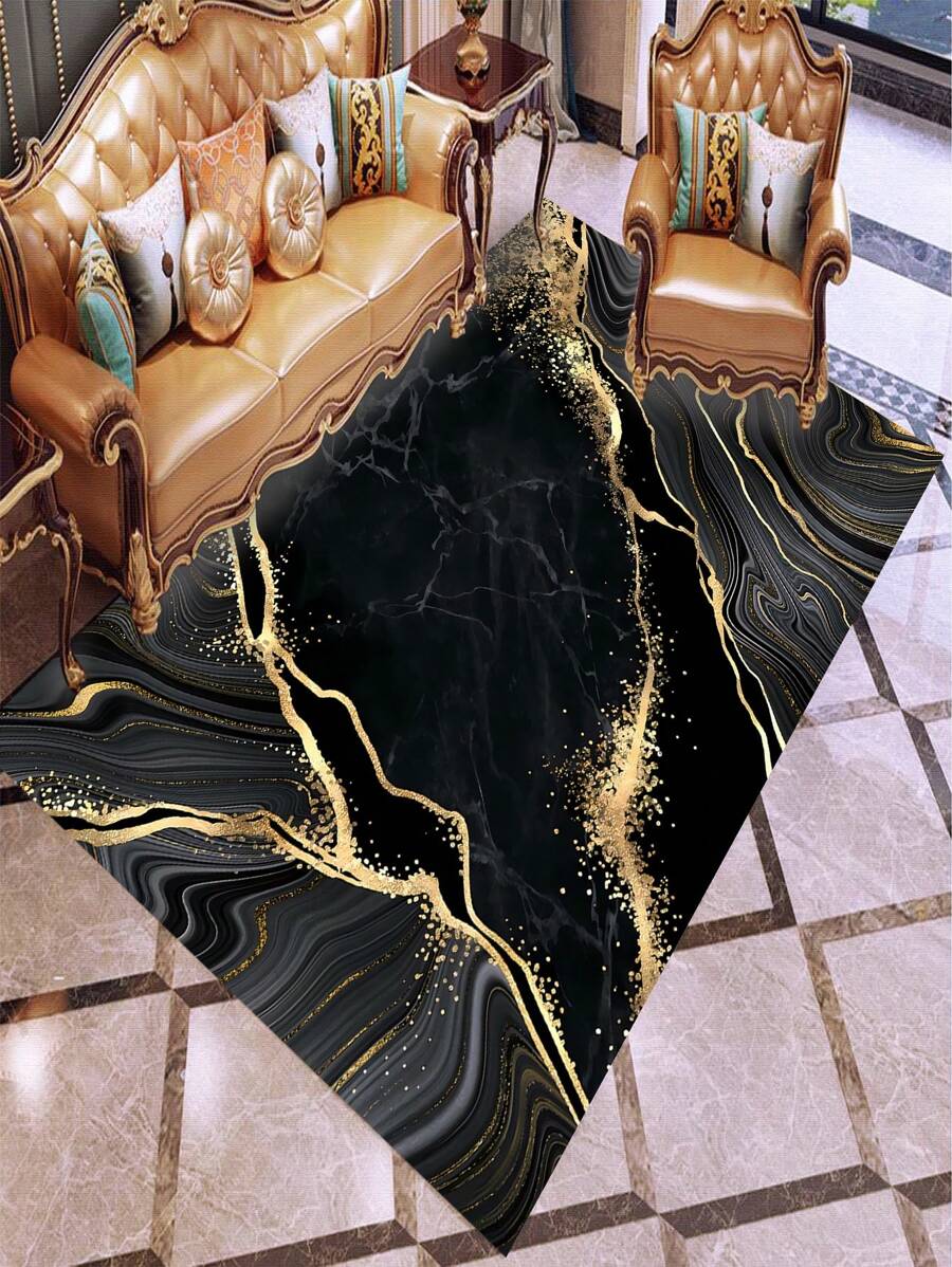 1 tấm thảm hoa văn bằng đá cẩm thạch - Nhiều màu - Xem 1