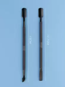 2pcs Nail Art Dead Skin Pusher,Nail Supplies,Nail Tools,Nail Art Tools,Back To School,Nails,Nail Tools For Press On Nails,Manicure Pedicure Tools - Black - View 4