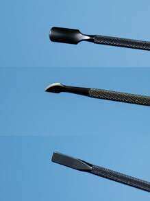 2pcs Nail Art Dead Skin Pusher,Nail Supplies,Nail Tools,Nail Art Tools,Back To School,Nails,Nail Tools For Press On Nails,Manicure Pedicure Tools - Black - View 5