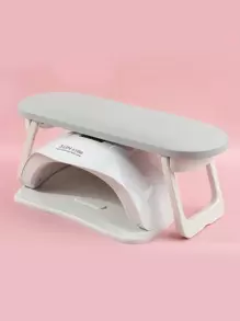 Foldable Desktop Nail Art Pillow - Grey - View 3