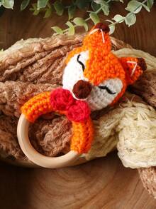 Recién nacido 3d Adorno foto con diseño de zorro - Naranja - Ver 6