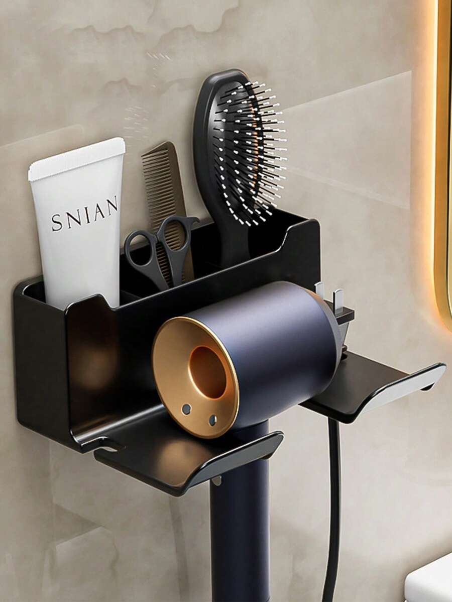 1 pieza Soporte para secador multifuncional - Negro - Ver 1