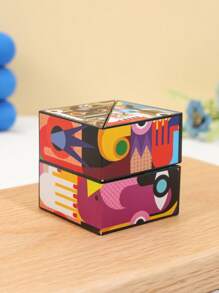 Niños 1 pieza Juguetes antiestrés de plástico mágico con estampado de dibujos animados para - Multicolor - Ver 1