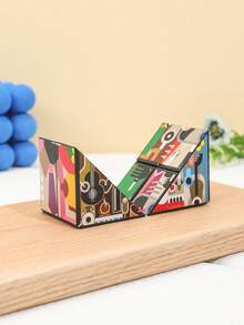 Niños 1 pieza Juguetes antiestrés de plástico mágico con estampado de dibujos animados para - Multicolor - Ver 3