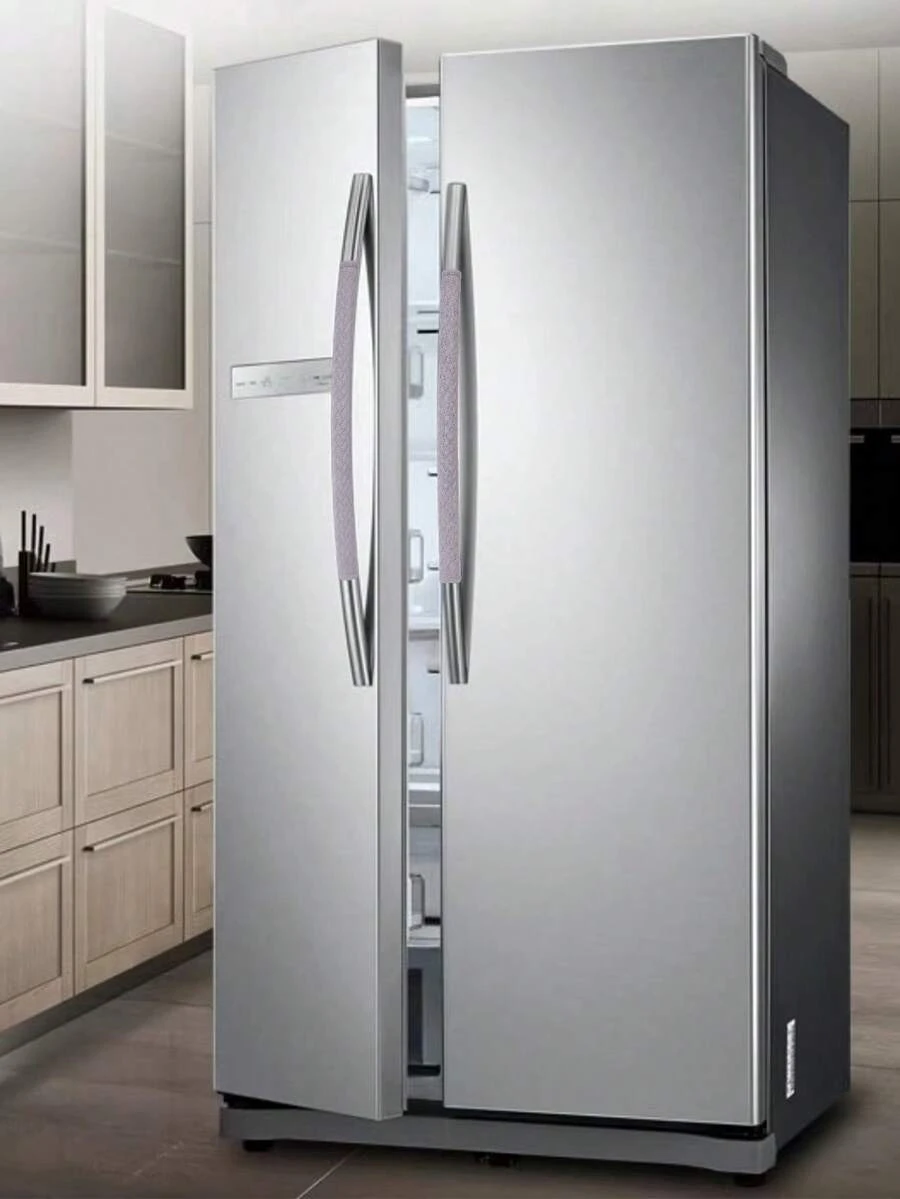 2 chiếc Vỏ tay cầm tủ lạnh - Xám - Xem 1