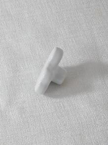 1pc Cloud Shaped Drawer Knob - White - View 2