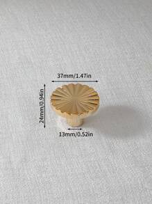 1入組普通抽屜把手金色塑料櫥櫃拉手家用