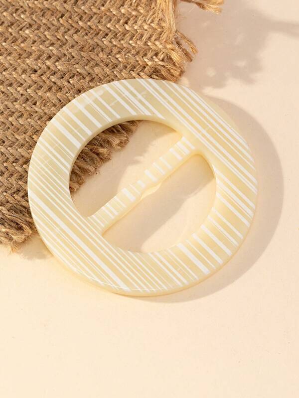 1pc Striped Acrylic Button