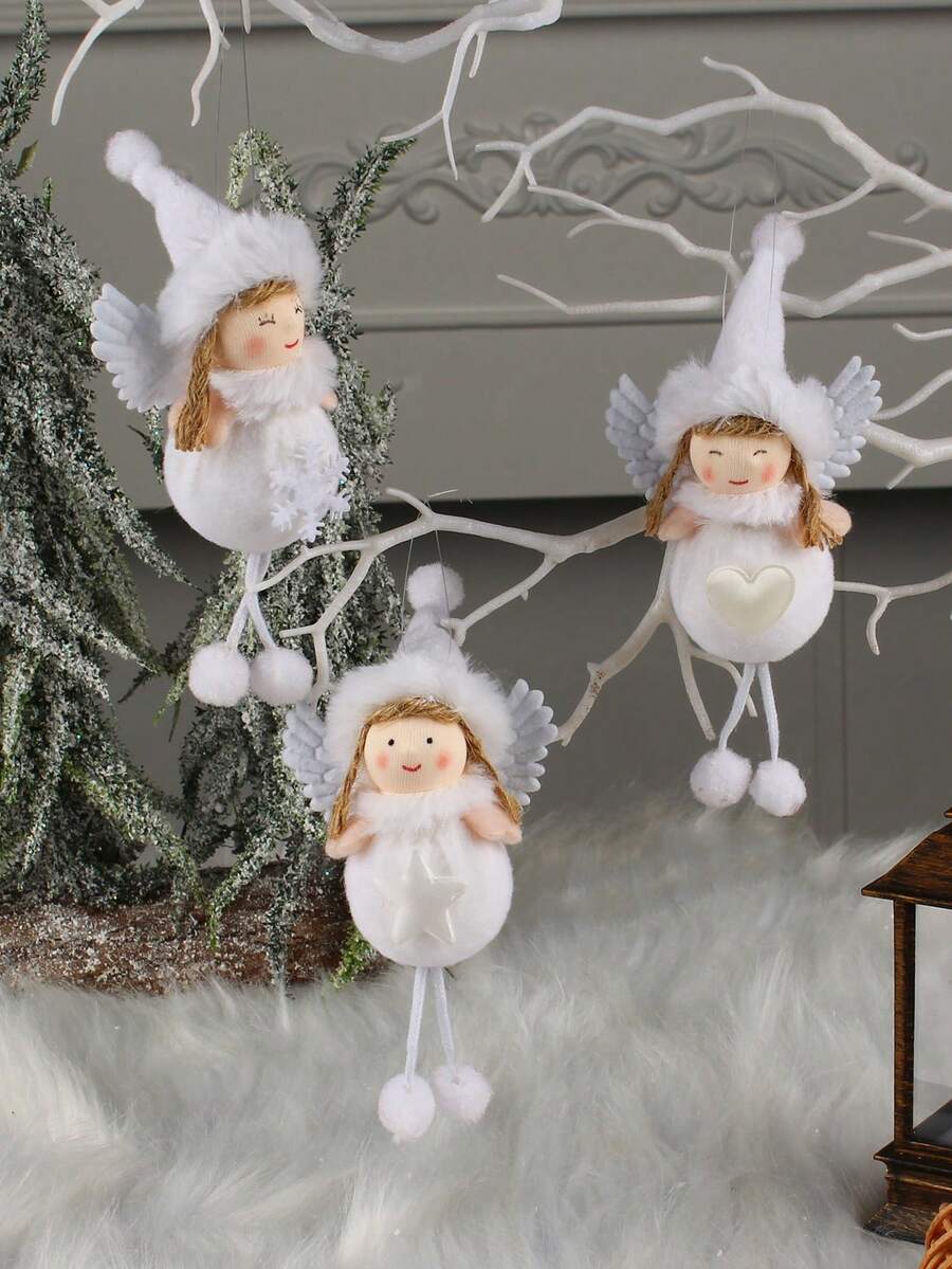 3 Stücke Puppe Design, Hängende Dekoration mit - Verschiedenfarbig - Übersicht 1