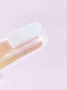 4入組透明寵物牙刷適用於狗狗適用於牙清潔 - 白色 - 查看 2