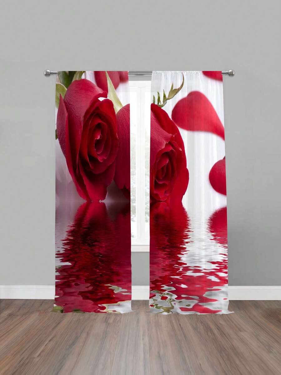 Chiếc Hoa Văn Màn Sheer Hiện Đại Polyester Lọc Ánh Sáng Riêng Tư Màn Sheer Cho Phòng Khách, Phòng Ngủ - Nhiều màu - Xem 1