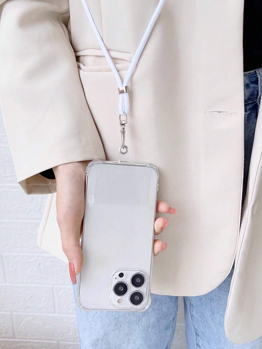 Crossbody Phone Lanyard - White - View 1