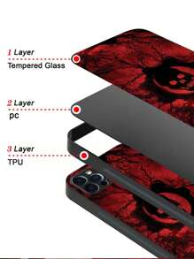 Husă pentru telefon cu model de schelet de groază compatibilă cu IPhone15/15Plus/15Pro/15Promax - Multicolor - Vizualizare 3