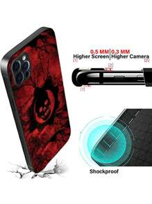 Husă pentru telefon cu model de schelet de groază compatibilă cu IPhone15/15Plus/15Pro/15Promax - Multicolor - Vizualizare 4