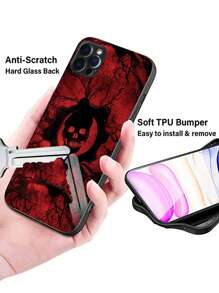 Husă pentru telefon cu model de schelet de groază compatibilă cu IPhone15/15Plus/15Pro/15Promax - Multicolor - Vizualizare 5