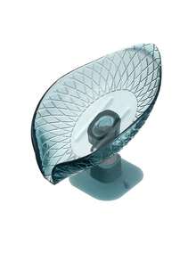 1pc Plain Soap Holder, Blue ABS Soap Box, For Bathroom - Blue - View 1