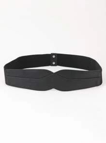 1入女裝街頭風鈕扣休閒腰帶，適用於日常生活