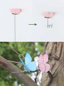 10pcs Butterfly Shaped Decorative Garden Stake - Multicolor - View 6