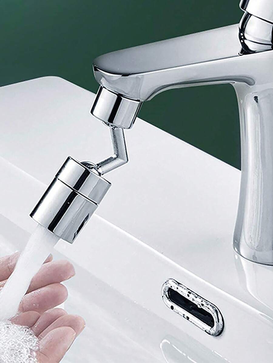 1入組銀色水龍頭延長器家用簡易不銹鋼水龍頭延長器工具 - 銀色 - 查看 1