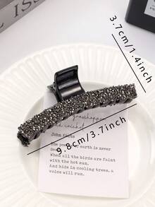 2 cái Phụ nữ Trang trí Rhinestone Vuốt tóc quyến rũ để trang trí tóc - màu đen - Xem 5
