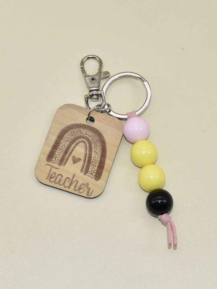 1 Móc Khóa Thời Trang Cho Nữ Họa Tiết Cầu Vồng Đính Hạt Charm, Dành Cho Cuộc Sống Hàng Ngày - Nhiều màu - Xem 1