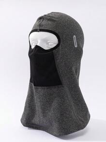 1入組男士雙色休閒風格巴拉克拉法帽帽適合戶外 - 灰色 - 查看 2
