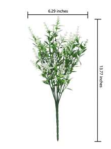 1pc Artificial Plant, Simple Plastic Fake Plant For Indoor And Outdoor - Green - View 8