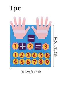 1 件儿童算术学习板玩具学校、学生、文具、学校用品 - 藍色 - 查看 4