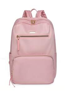 Waterproof,Portable Pocket Front Functional Backpack, Mother's Day Gift For Mom - Pink - View 1