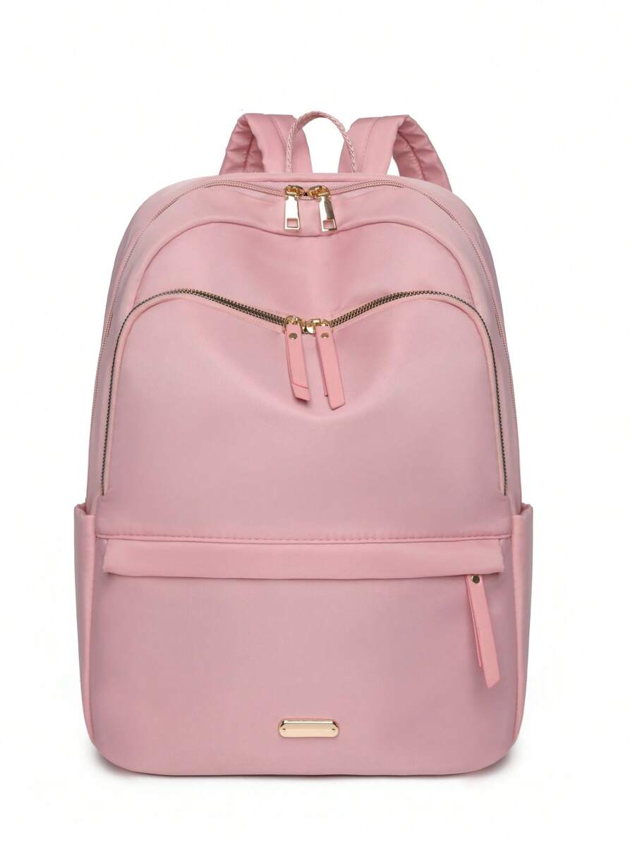 Minimalist Classic Backpack Medium Pink - Pink - View 1