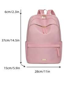 Minimalist Classic Backpack Medium Pink - Pink - View 3