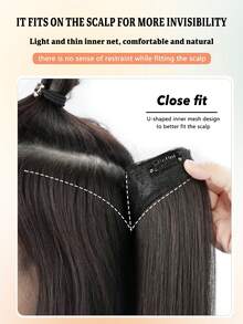 Nối tóc tổng hợp dài thẳng - màu đen - Xem 4