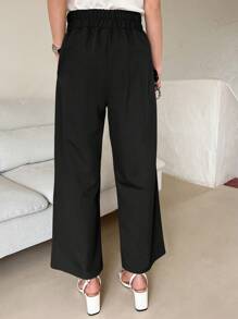 DAZY Universele effenkleurige, wijde broek, casual, dameskledingbroek