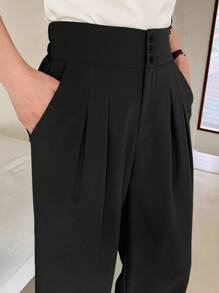 DAZY Universele effenkleurige, wijde broek, casual, dameskledingbroek