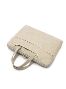 Large Capacity Waterproof Laptop Bag - Beige - View 2