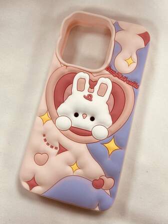 Etui na telefon ze wzorem królika