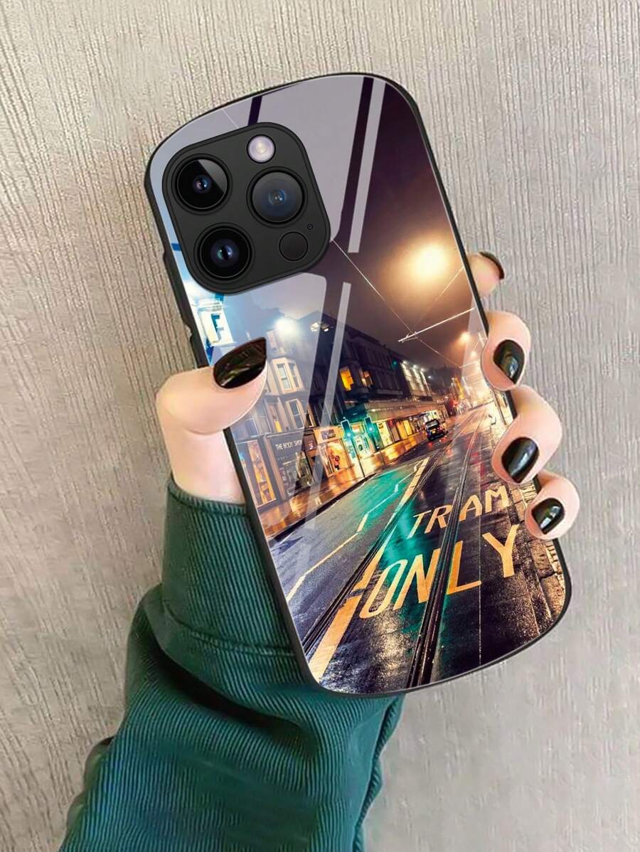 Funda para móvil calle de vidrio - Blanco y Negro - Ver 1