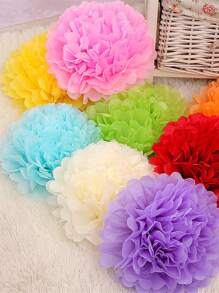 10pcs/set Paper Lantern, Mixed Color Hanging Lantern Ball For Party - Multicolor - View 2
