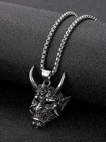 1pc Punk Monster Pendant Necklace For Men For Daily Decoration