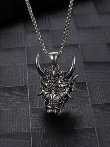 1pc Punk Monster Pendant Necklace For Men For Daily Decoration