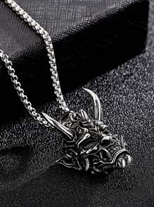 1pc Punk Monster Pendant Necklace For Men For Daily Decoration