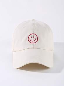 1pc Embroidered Baseball Cap - Unisex Cowboy Hat For Fashion And Sun Protection - Beige - View 3